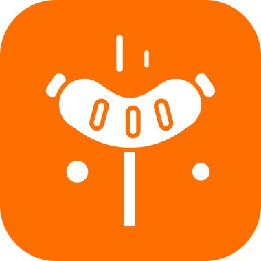  Hotdog Ico ağı için vektör illüstrasyonu