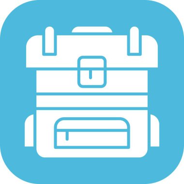 Sırt çantası Ico ağı için vektör illüstrasyonuName