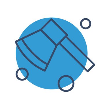 Axe Ico ağı için vektör illüstrasyonu