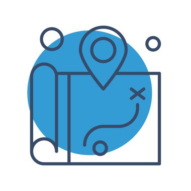 Ico Konumu Ağı için Vektör illüstrasyonu