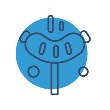  Hotdog Ico ağı için vektör illüstrasyonu