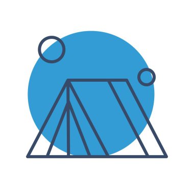  Çadır Ico ağı için vektör illüstrasyonu