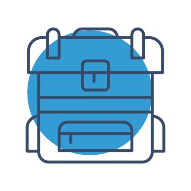 Sırt çantası Ico ağı için vektör illüstrasyonuName
