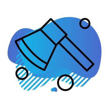 Axe Ico ağı için vektör illüstrasyonu