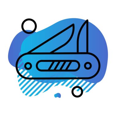 Bıçak ağı için vektör illüstrasyonuName