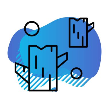 Coral Ico ağı için vektör illüstrasyonuName