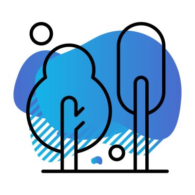 Vektör Ağacı Simgesi illüstrasyonu