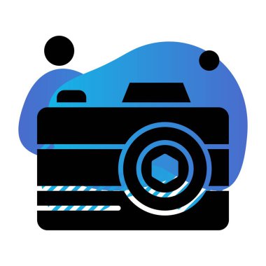 Vektör Kamera Simgesi, vektör illüstrasyonu  