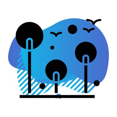 Vektör Ağacı Simgesi illüstrasyonu