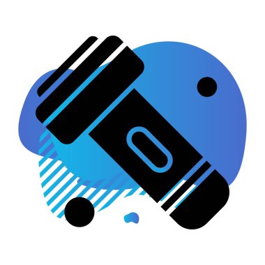Flashlight Ico ağı için vektör illüstrasyonuName