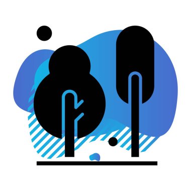 Vektör Ağacı Simgesi illüstrasyonu