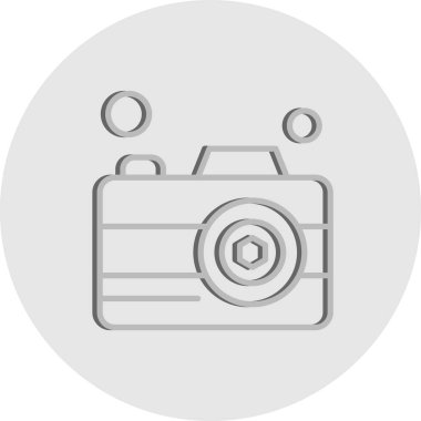 Vektör Kamera Simgesi, vektör illüstrasyonu  