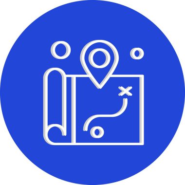 Ico Konumu Ağı için Vektör illüstrasyonu