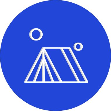  Çadır Ico ağı için vektör illüstrasyonu