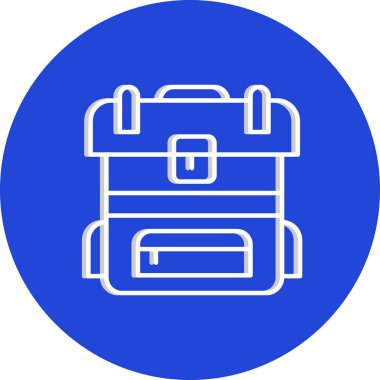 Sırt çantası Ico ağı için vektör illüstrasyonuName
