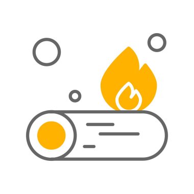 Ateş Ormanı Ico ağı için vektör illüstrasyonu