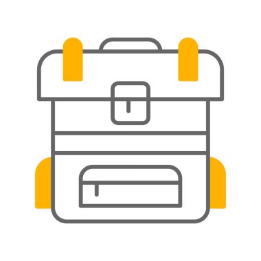 Sırt çantası Ico ağı için vektör illüstrasyonuName