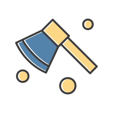 Axe Ico ağı için vektör illüstrasyonu