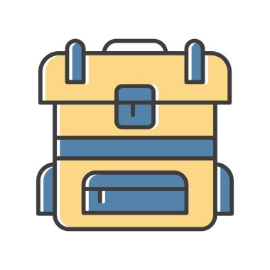 Sırt çantası Ico ağı için vektör illüstrasyonuName