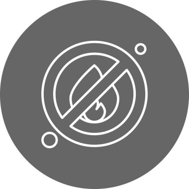  Ateş Ico ağı için vektör illüstrasyonu