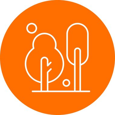 Ağaç Ico ağı için vektör illüstrasyonu