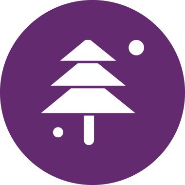 Ağaç Ico ağı için vektör illüstrasyonu