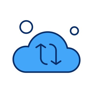 Vektör Bulut Ico, vektör illüstrasyonu