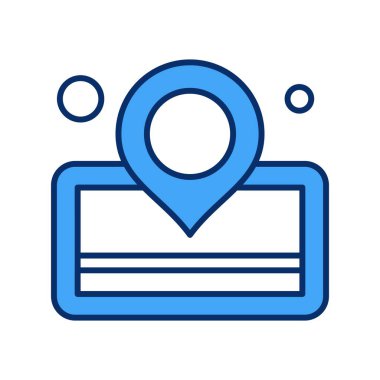  Vektör Konumu Ico, vektör illüstrasyonu