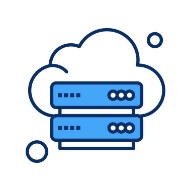 Vektör sunucusu Ico, vektör illüstrasyonu