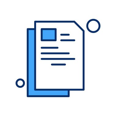 Vektör Belgesi Ico, vektör illüstrasyonu