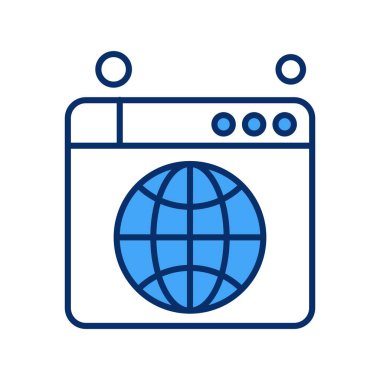  Vektör Tarayıcı Ico, vektör illüstrasyonu