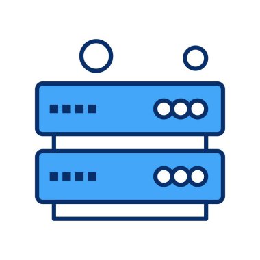  Vektör sunucusu Ico, vektör illüstrasyonu