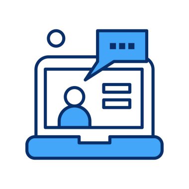 Vektör dizüstü bilgisayar Ico, vektör illüstrasyonu