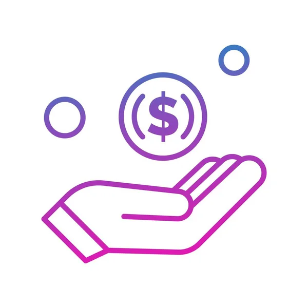 Vektorillustration Für Das Netz Von Hand Ico — Stockvektor