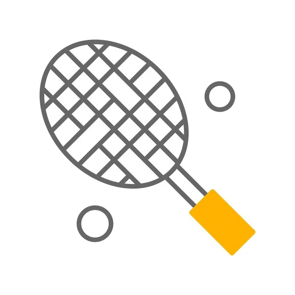 Векторная Иллюстрация Паутины Racket Ico — стоковый вектор
