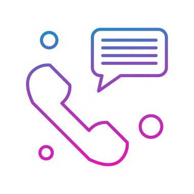 Konuşma balonu vektör çizimi 