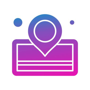  Vektör konumu simge illüstrasyonu