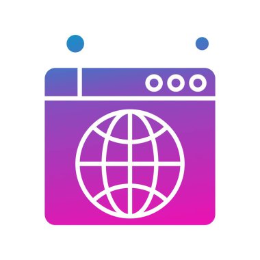  tarayıcı simgesi, vektör illüstrasyonu