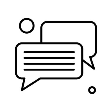 Konuşma balonu vektör çizimi 