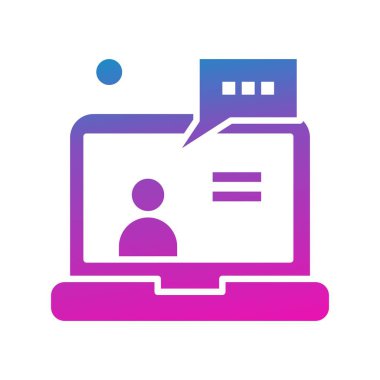 dizüstü bilgisayar simgesi, vektör illüstrasyonu