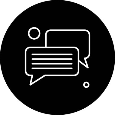 Konuşma balonu vektör çizimi 