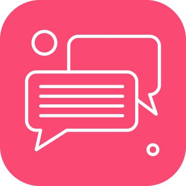 Konuşma balonu vektör çizimi 