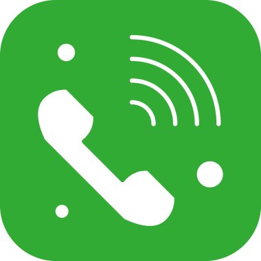 Vektör telefon simgesi, vektör illüstrasyonu  