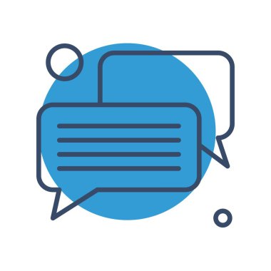 Konuşma balonu vektör çizimi 