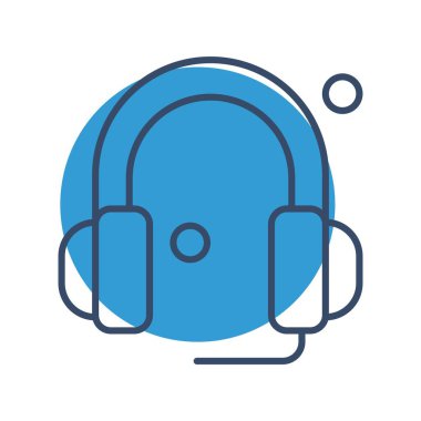 Vektör kulaklığı web simgesi