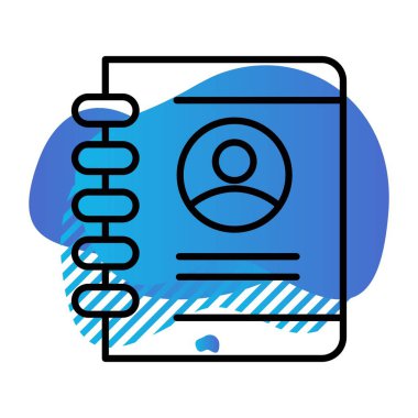 Vektör profili Ico, vektör illüstrasyonu