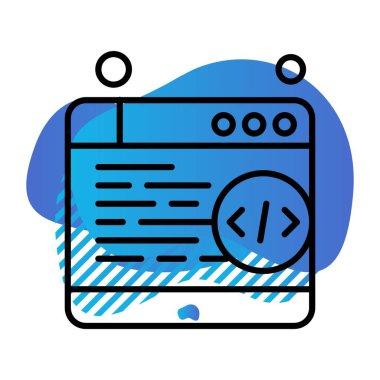 Vektör Tarayıcı Ico, vektör illüstrasyonu