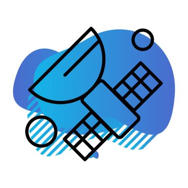  Vektör Uydu Ico, vektör illüstrasyonu