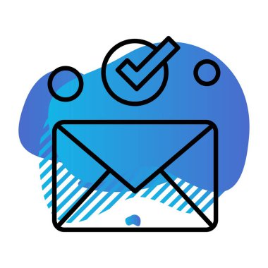  Vektör e- posta ağı Simgesi 