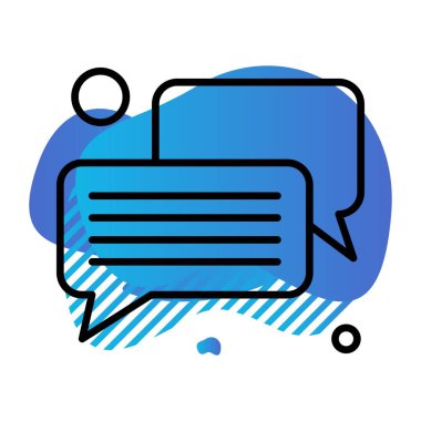 Konuşma balonu vektör çizimi 